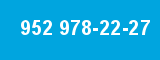 952 978-22-27